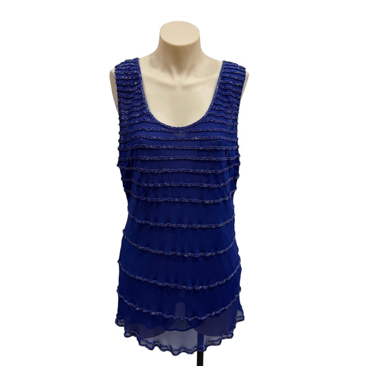 Beaded Silk Tank - Size 16