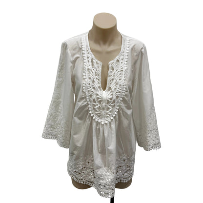 White Floaty Blouse - Size 12