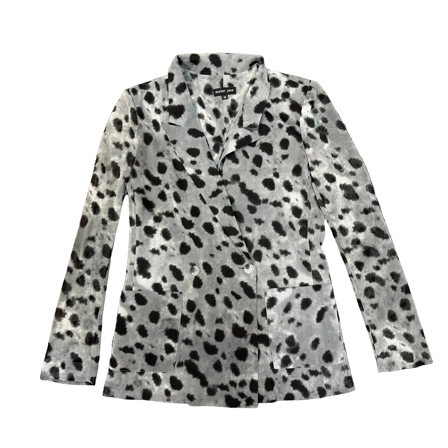 Animal Print Blazer - Size S