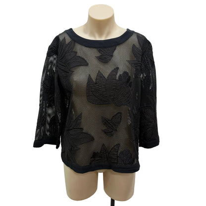 Mesh Floral Top - Size 10