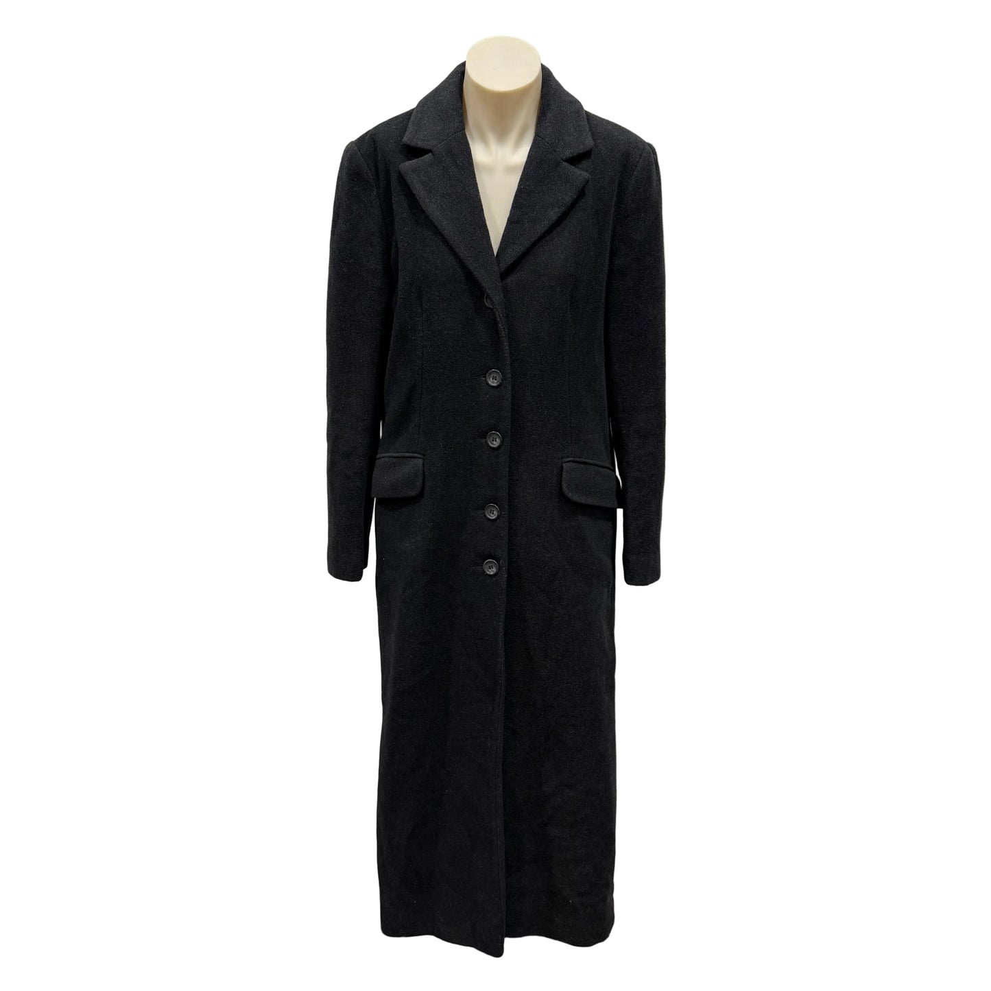 Wool Blend Trench Coat - Size 10