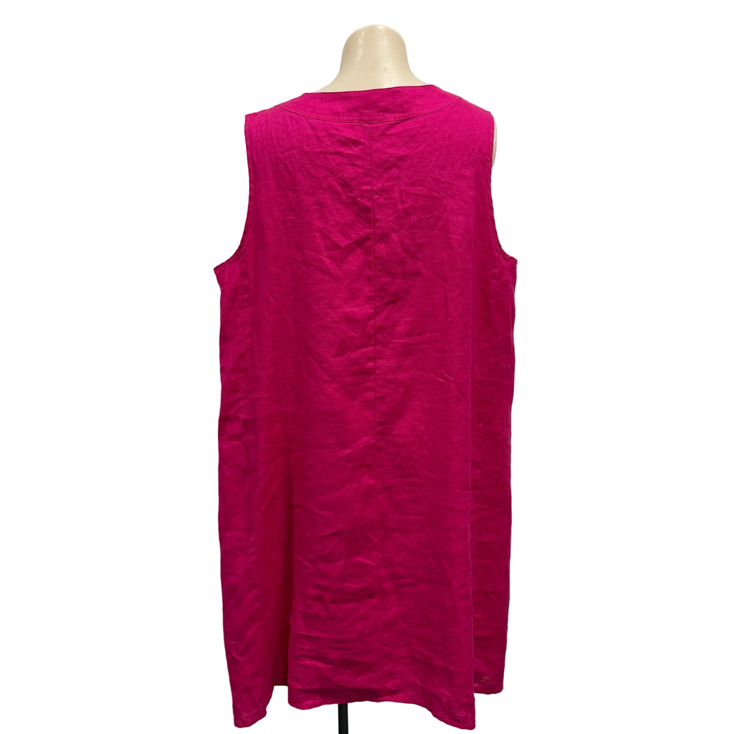 Pink Linen Dress - Size 18