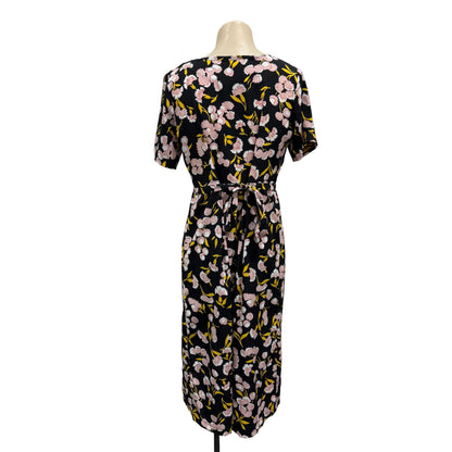 Dark Floral Dress - Size 8