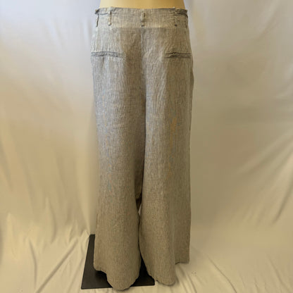 Grid Linen Pants - Size 16