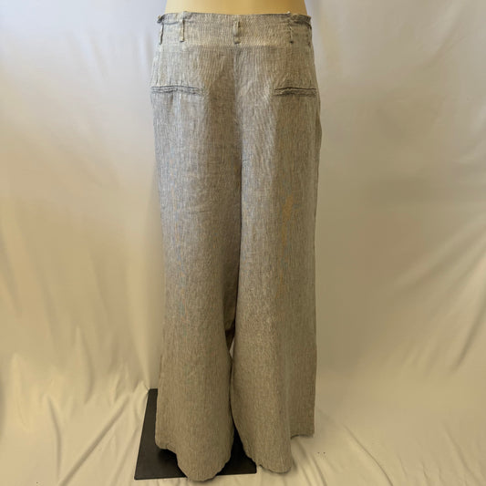 Grid Linen Pants - Size 16
