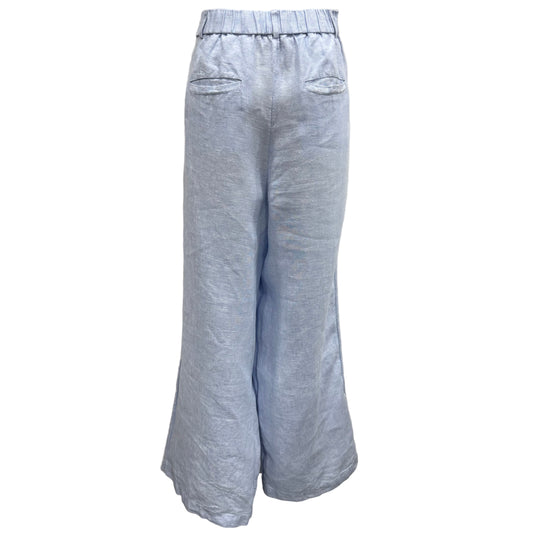 Blue Linen Trousers- Size 16