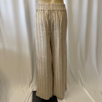 Stripe Linen Pants - Size 18
