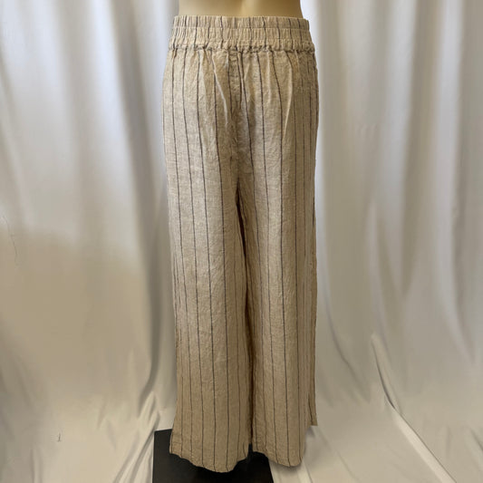 Stripe Linen Pants - Size 18