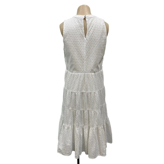 White Tiered Dress - Size 10