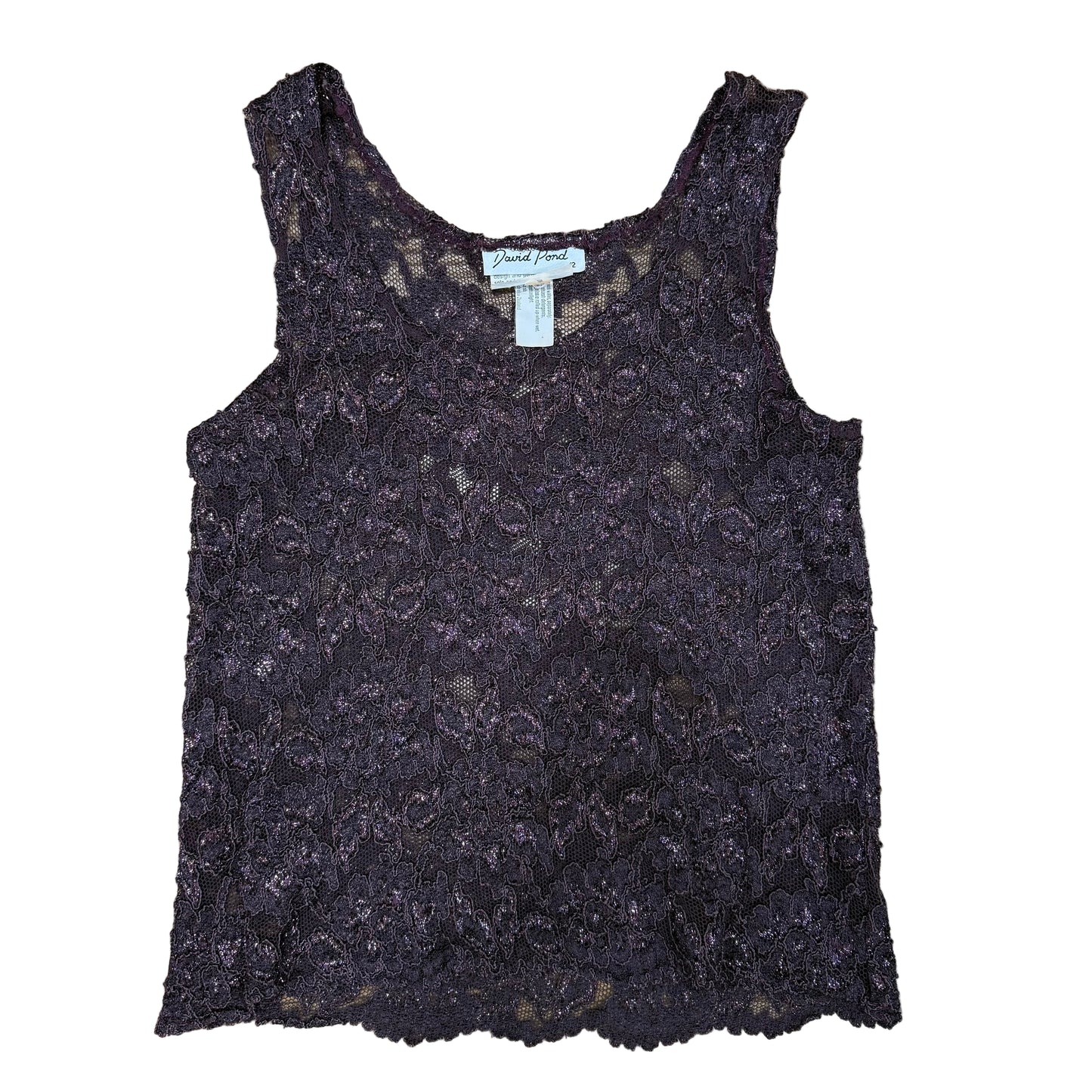 Sparkly Mesh Tank - Size 12
