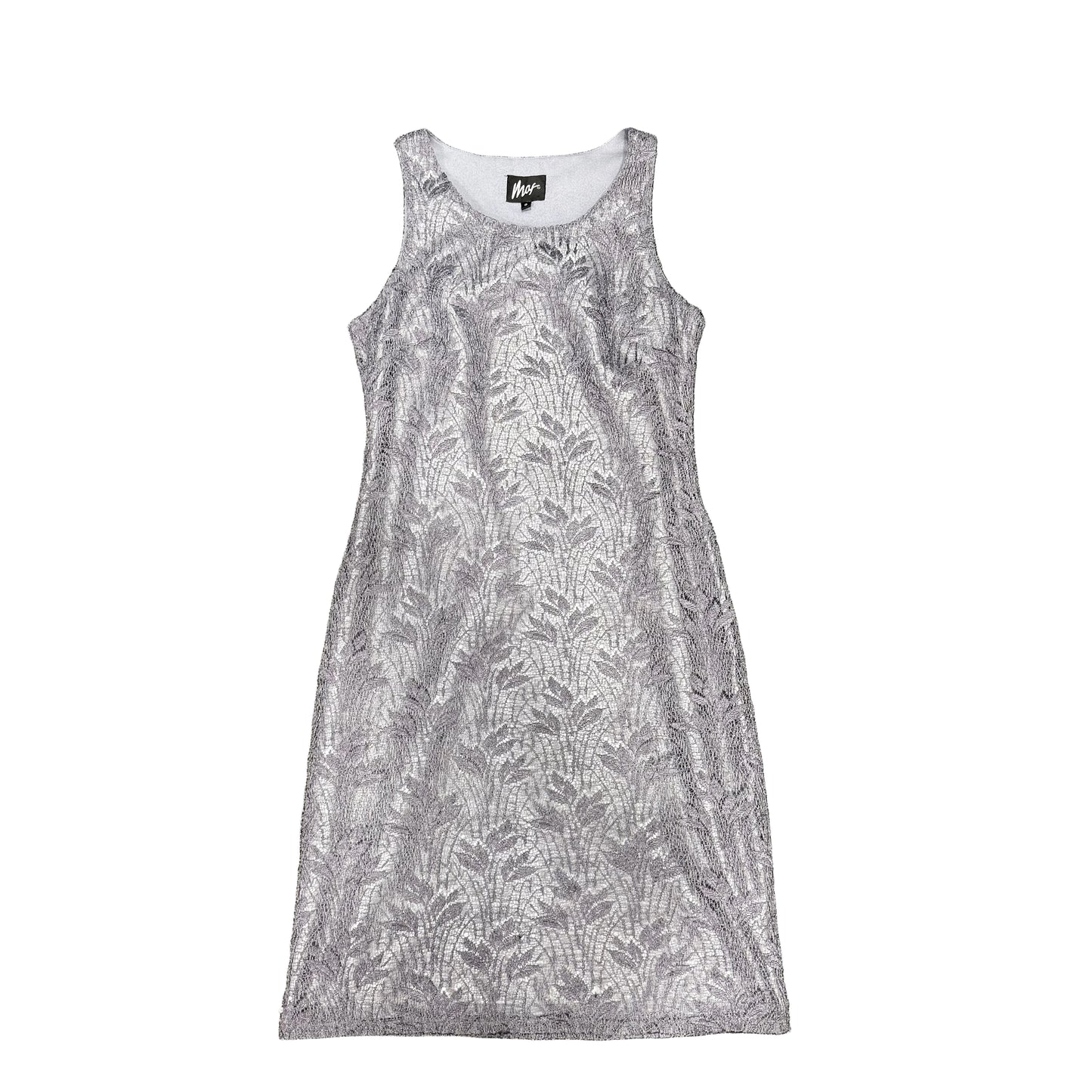 Grey Floral Dress - Size 8