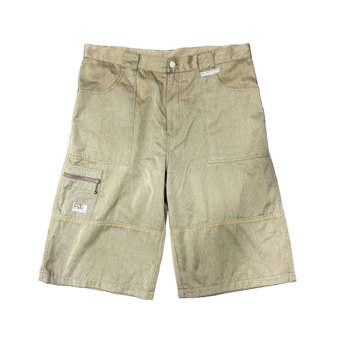 Green Cargo Shorts - Size 36