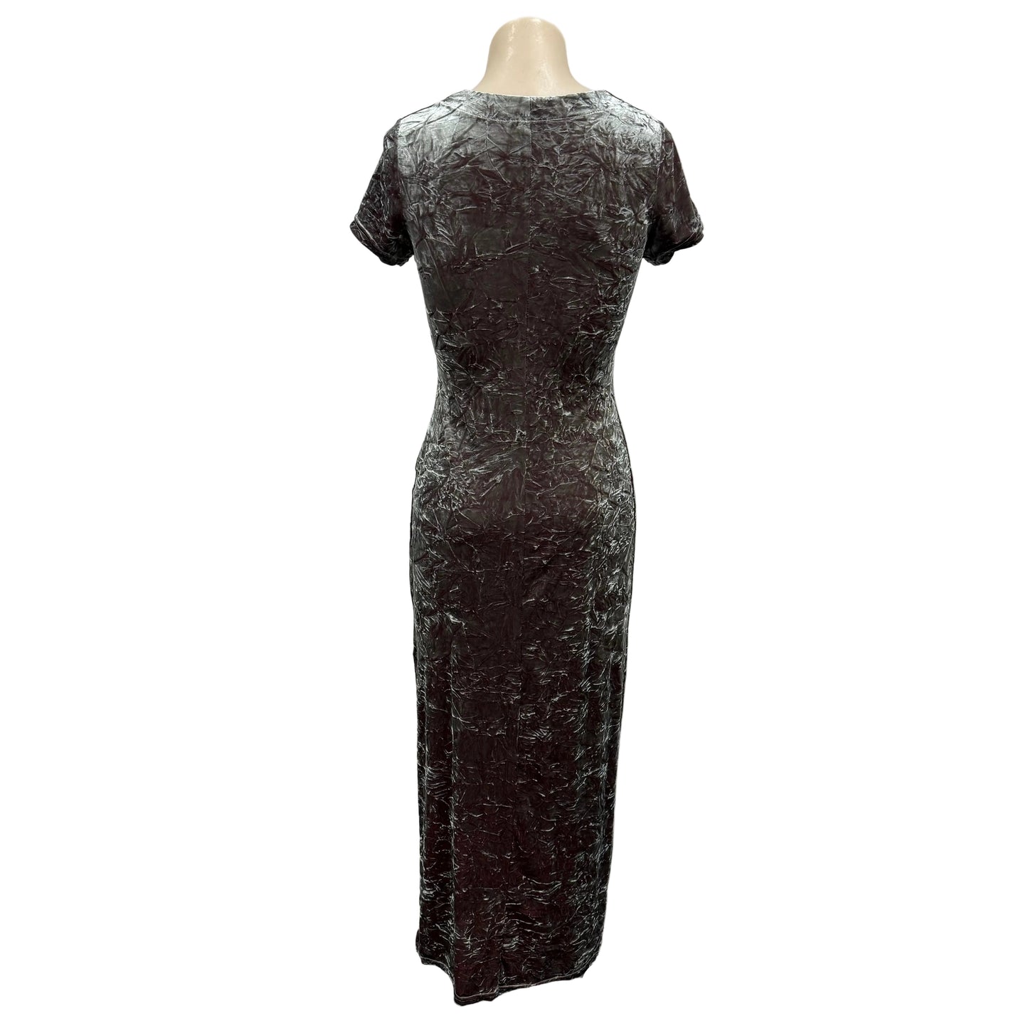 Crushed Velvet Like Dress - Size 8