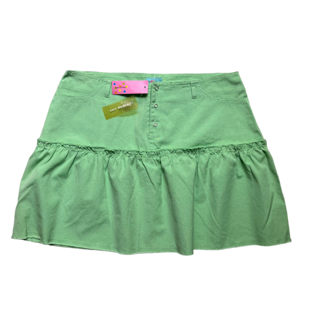 Green Mini Skirt - Size 31