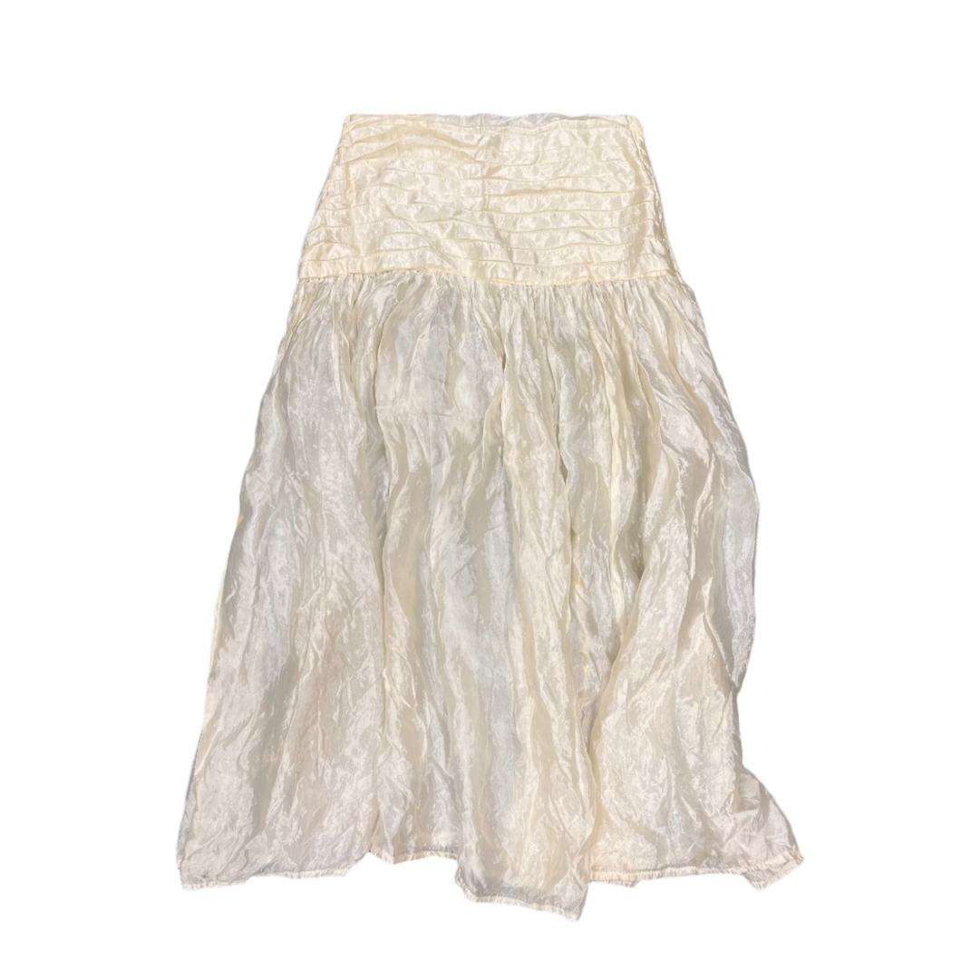 Cream Midi Skirt - Size 28