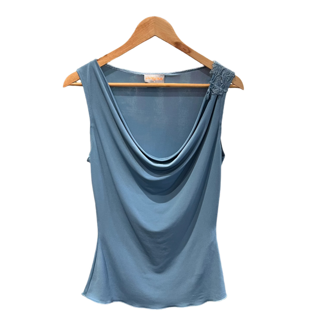 90s Blue Top - Size 8