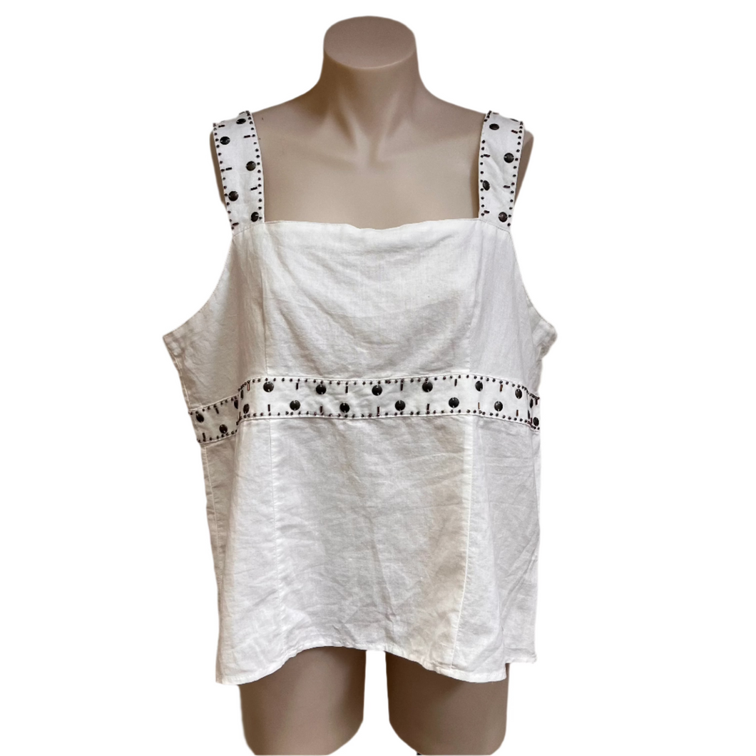 NEW Linen Tank - Size 38