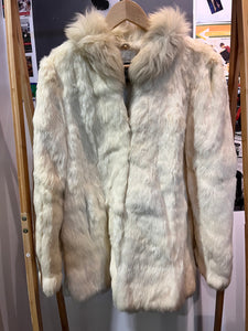 Fabulous Vintage Rabbit Fur Coat - Size S